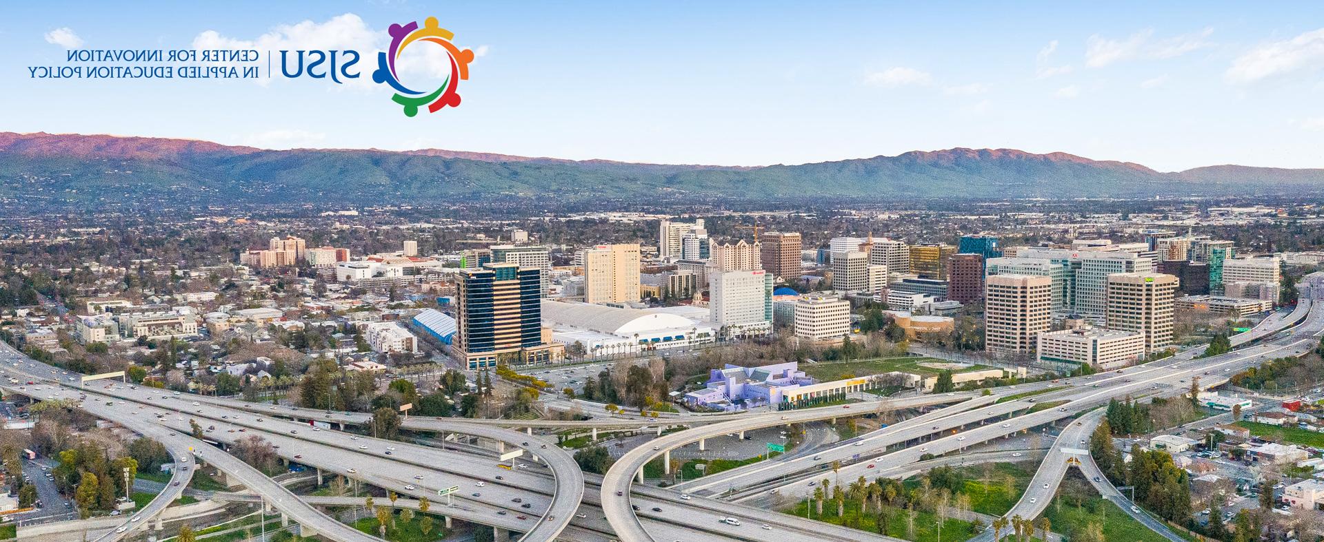 Aerial view of downtown San Jose.